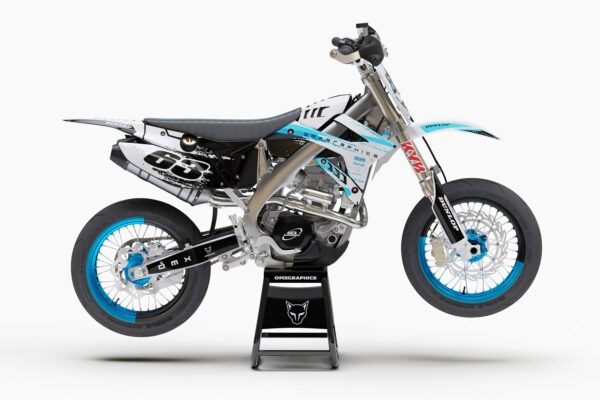 Kit déco motocross TM Racing - Hangout - Bleu