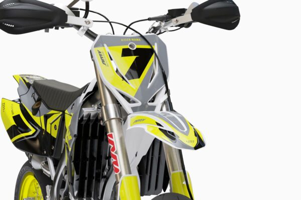 Kit déco motocross TM Racing - Katana - Jaune 2