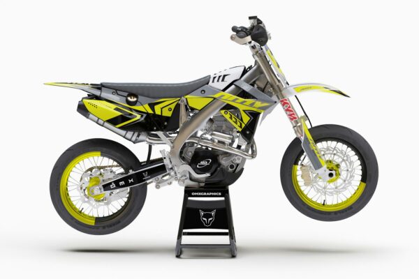 Kit déco motocross TM Racing - Katana - Jaune