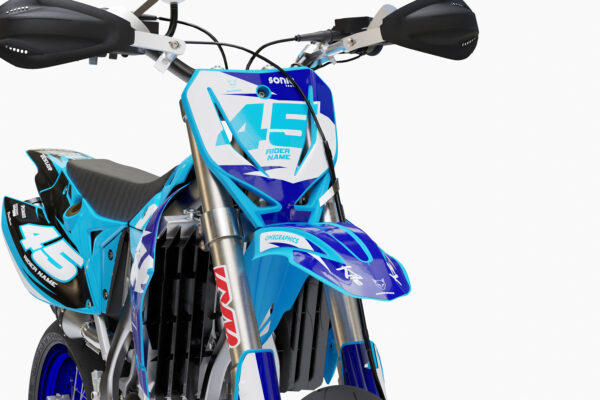 Kit déco motocross TM Racing - Local - Bleu 2