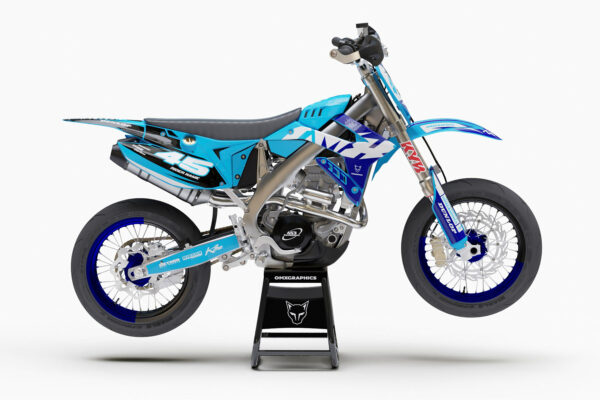 Kit déco motocross TM Racing - Local - Bleu