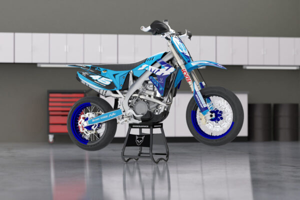 Kit déco motocross TM Racing - Local - Bleu Promo