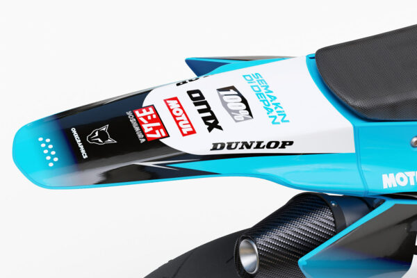 Kit déco motocross TM Racing - Ominous - Bleu 3