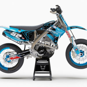 Kit déco motocross TM Racing - Ominous - Bleu