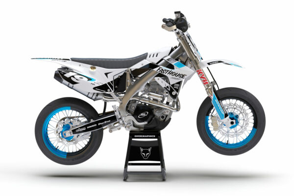 Kit déco motocross TM Racing - Phantom - Blanc