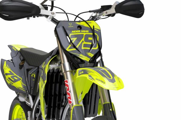 Kit déco motocross TM Racing - Punch - Lime 2