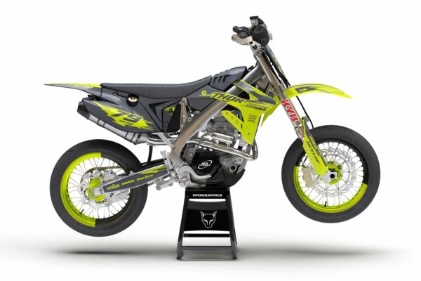 Kit déco motocross TM Racing - Punch - Lime