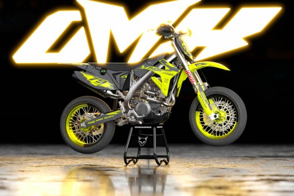 Kit déco motocross TM Racing - Punch - Lime Promo