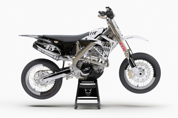 Kit déco motocross TM Racing - Race - Blanc