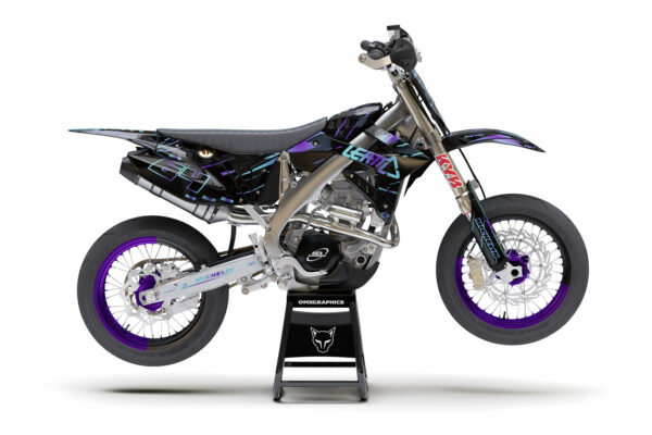 Kit déco motocross TM Racing - Rhyme - Noir