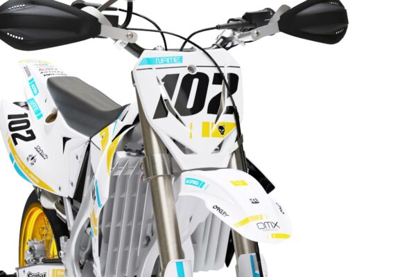 Kit déco motocross TM Racing - Split - Jaune 2