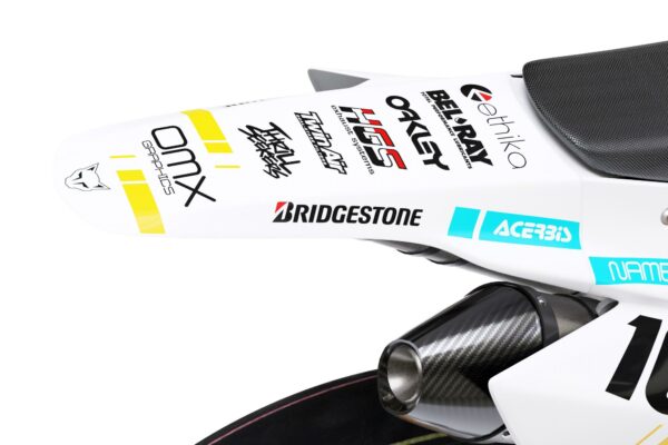 Kit déco motocross TM Racing - Split - Jaune 3