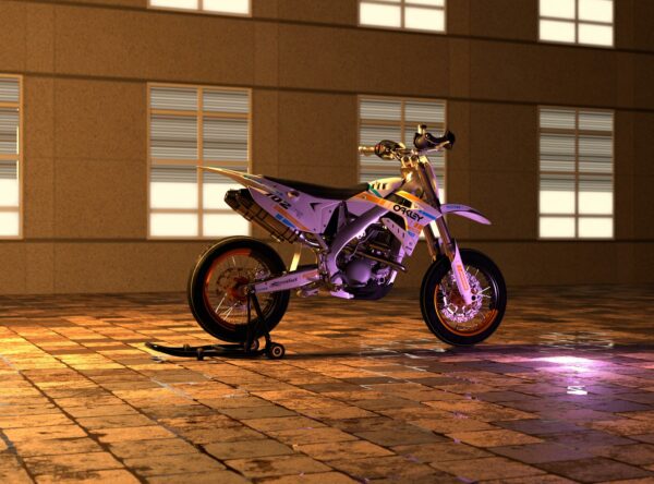 Kit déco motocross TM Racing - Split - Jaune Promo