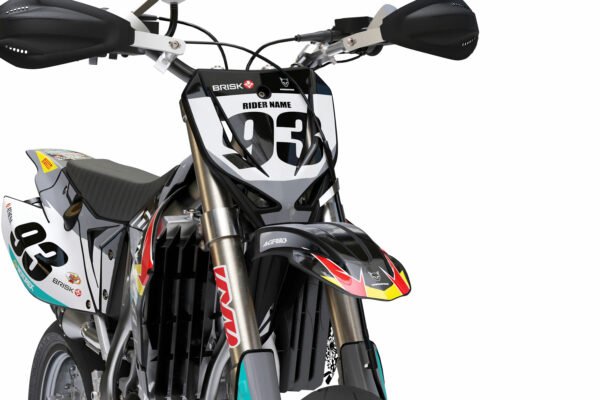 Kit déco motocross TM Racing - Team - Gris 2