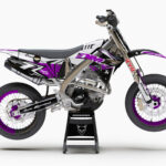 Kit déco motocross TM Racing - Thunder - Violet