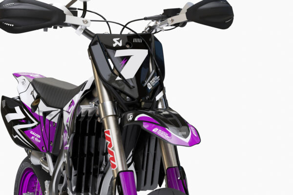 Kit déco motocross TM Racing - Thunder - Violet 2