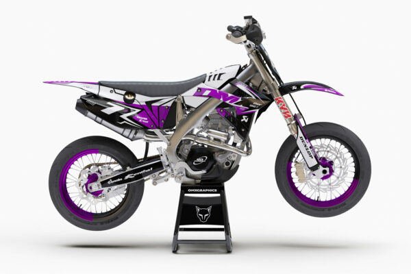 Kit déco motocross TM Racing - Thunder - Violet
