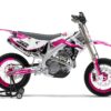 Kit déco motocross TM Racing - Trace - Rose