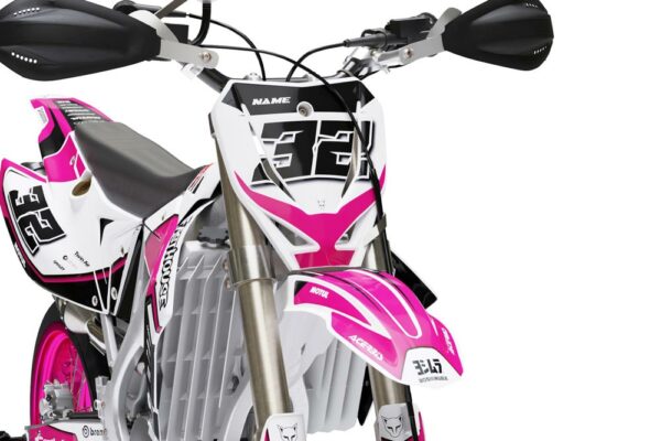 Kit déco motocross TM Racing - Trace - Rose 2