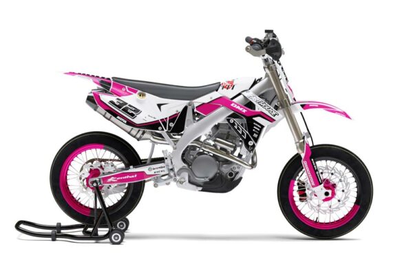 Kit déco motocross TM Racing - Trace - Rose