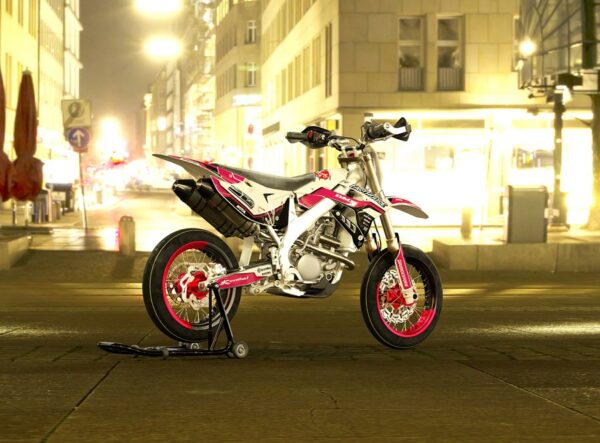 Kit déco motocross TM Racing - Trace - Rose Promo