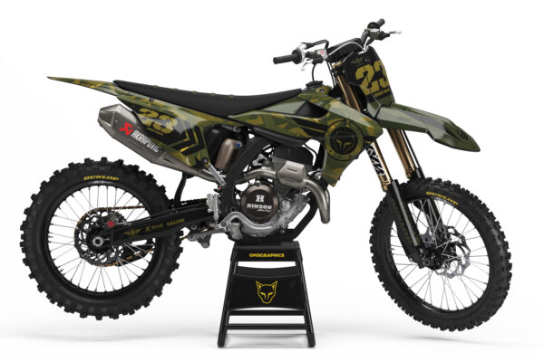 Kit déco motocross Triumph - Army