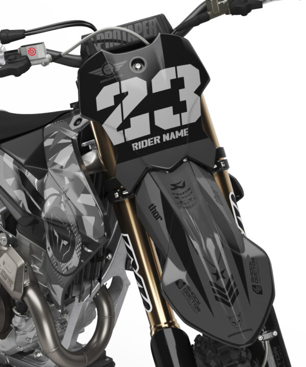 Kit déco motocross Triumph - Army - Gris 2