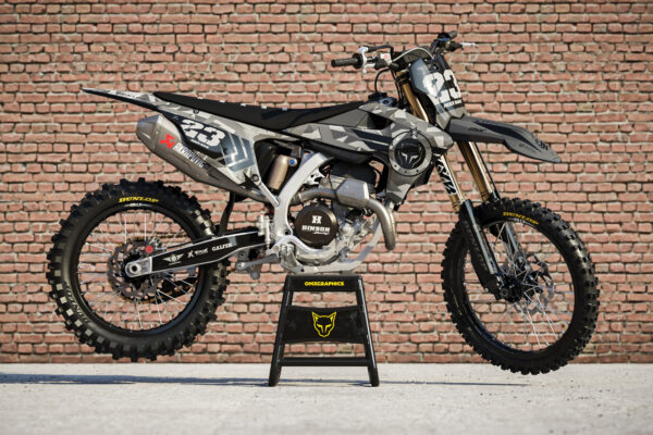 Kit déco motocross Triumph - Army - Gris Promo