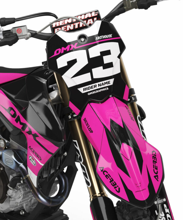 Kit déco motocross Triumph - Bandit - Rose 2