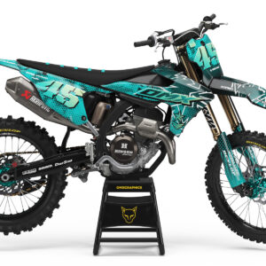 Kit déco motocross Triumph - Battalion - Bleu