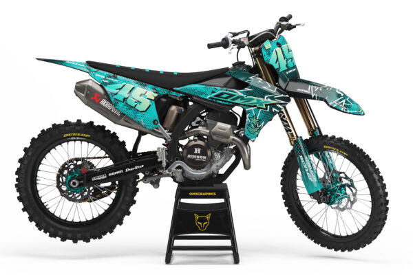 Kit déco motocross Triumph - Battalion - Bleu