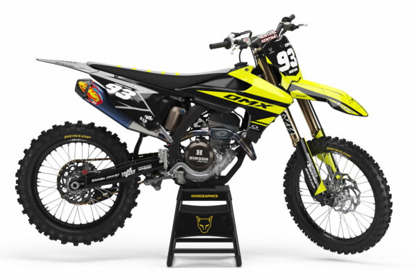 Kit déco motocross Triumph - Core - Noir Jaune