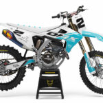 Kit déco motocross Triumph - Corsa - Blanc Bleu