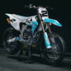 Kit déco motocross Triumph - Corsa - Blanc Bleu Promo