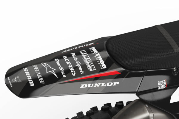 Kit déco motocross Triumph - Frost - Rouge 2