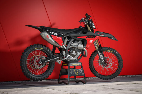 Kit déco motocross Triumph - Frost - Rouge Promo