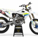 Kit déco motocross Triumph - Glitch - Lime Bleu