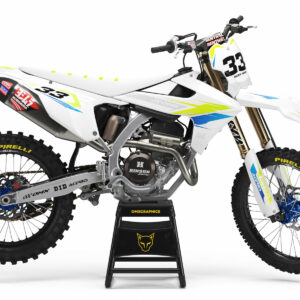 Kit déco motocross Triumph - Glitch - Lime Bleu