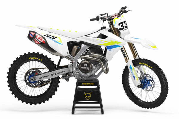 Kit déco motocross Triumph - Glitch - Lime Bleu