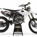 Kit déco motocross Triumph - Hangout - Noir Blanc