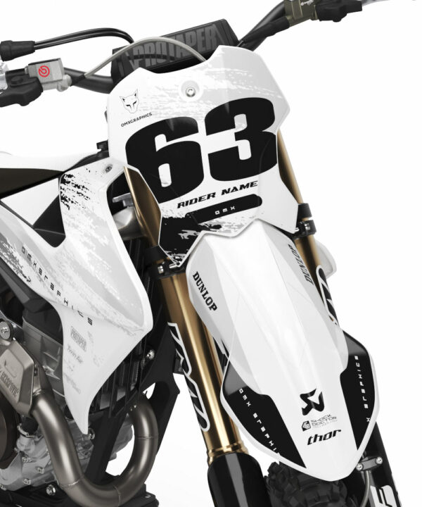 Kit déco motocross Triumph - Hangout - Noir Blanc 2