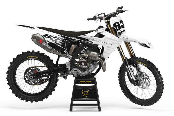 Kit déco motocross Triumph - Hangout - Noir Blanc