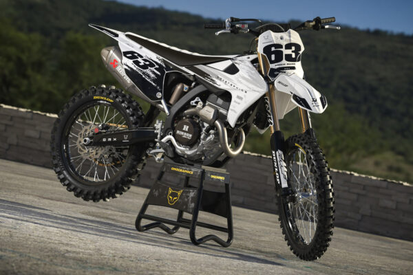 Kit déco motocross Triumph - Hangout - Noir Blanc Promo