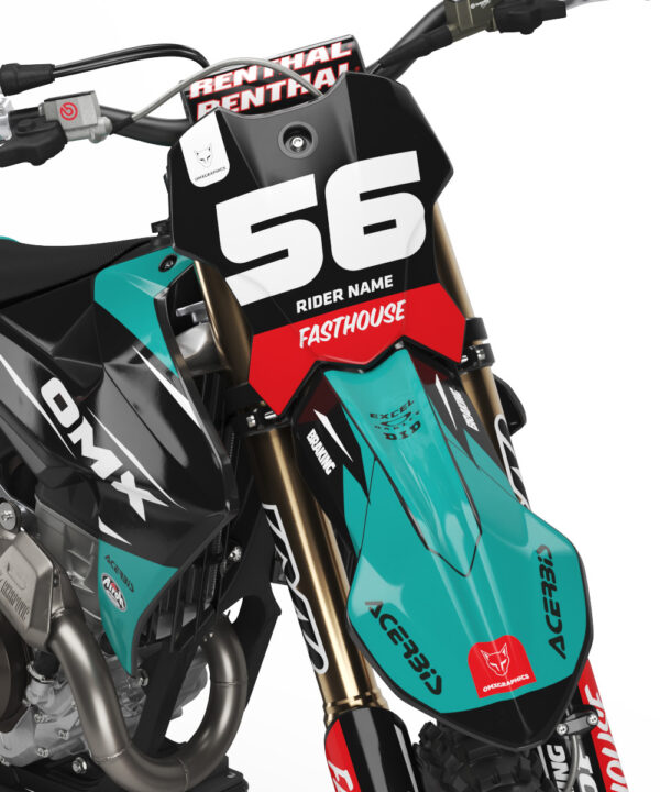 Kit déco motocross Triumph - Instinct - Bleu 2
