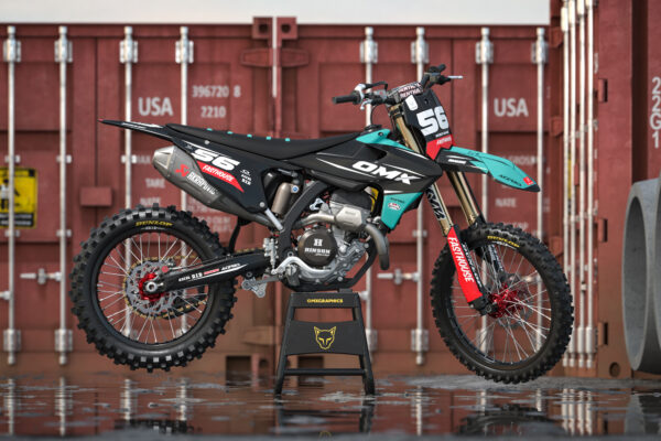 Kit déco motocross Triumph - Instinct - Bleu Promo