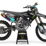 Kit déco motocross Triumph - Monster - Energy Noir