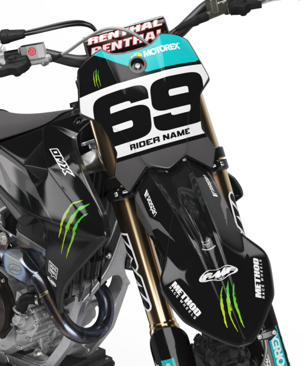 Kit déco motocross Triumph - Monster - Energy Noir 2