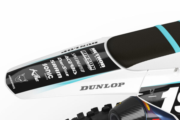 Kit déco motocross Triumph - Phantom - Blanc Bleu 3