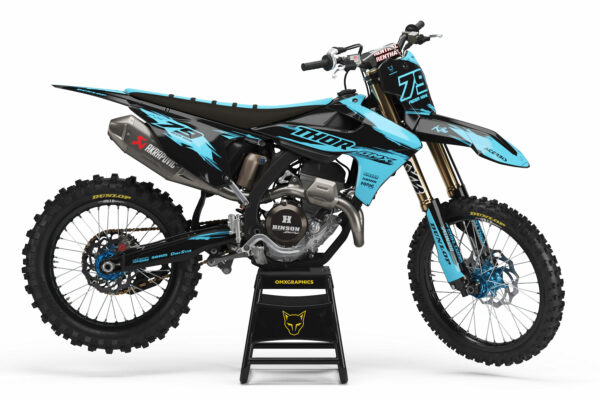 Kit déco motocross Triumph - Punch - Bleu