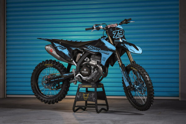 Kit déco motocross Triumph - Punch - Bleu Promo